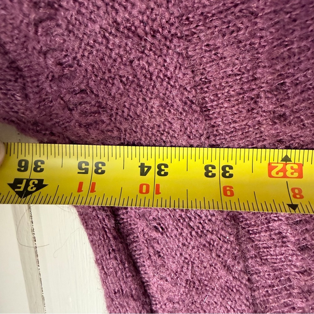 Women’s Easel Deep Purple Knit Sweater, Size 3X - Picture 7 of 8